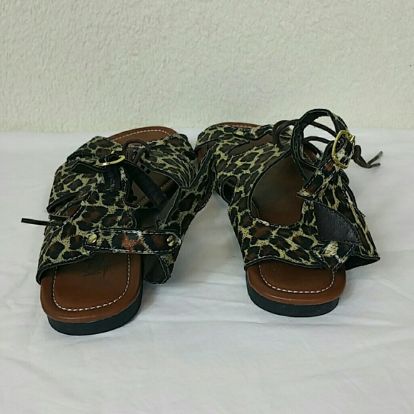 Kali animal print sandals with ankle strap - Picture 3 of 6
